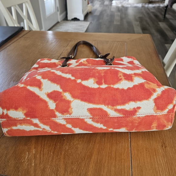 Michael Kors Orange Tie-Dye Tote Bag - Picture 6 of 9